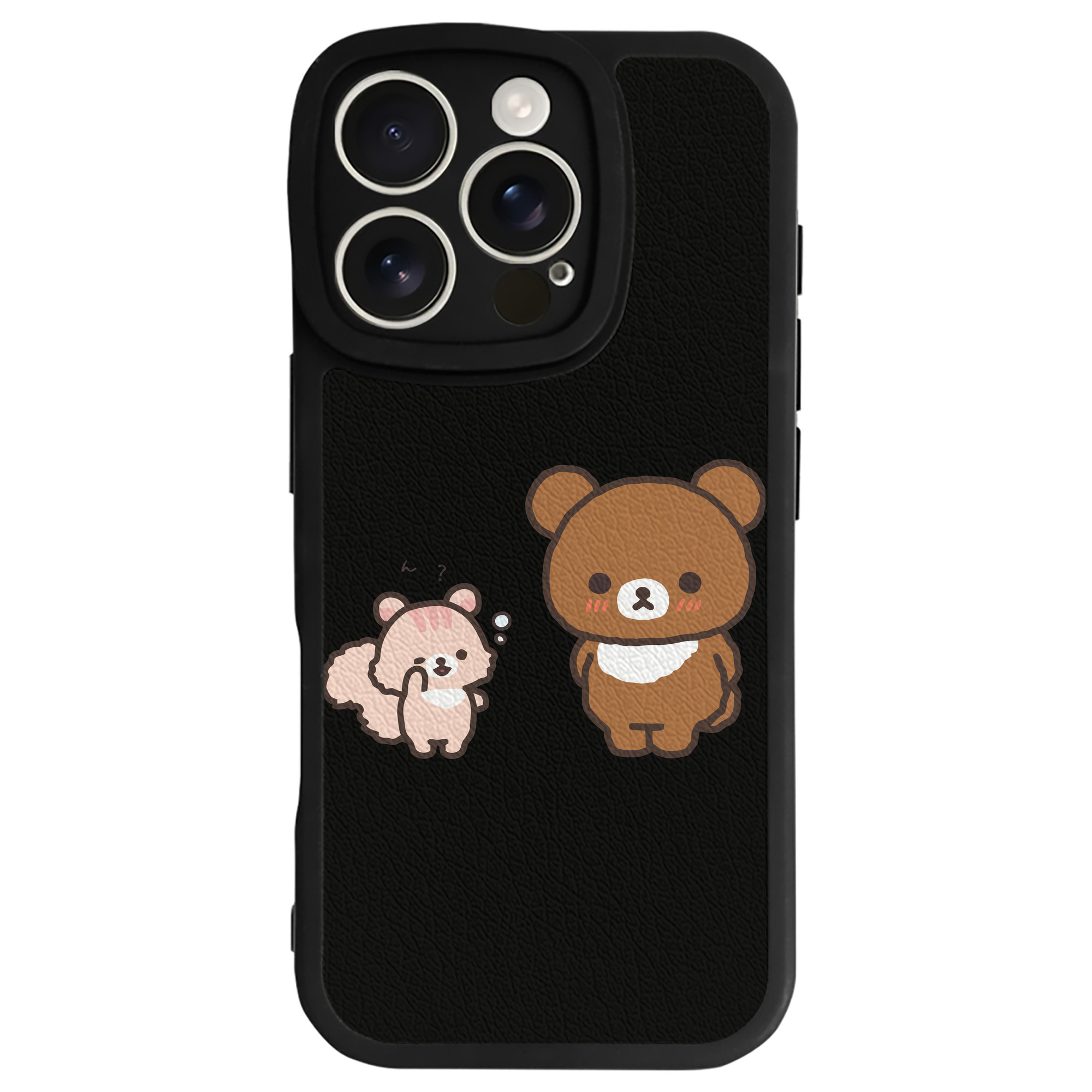 （画像用） リラックマ リラックマ キイロイトリ Rilakkuma Korilakkuma Kiiroitori 【iPhone 16シリーズ対応】シリコンスマホケース（レザー調） 材質：シリコン